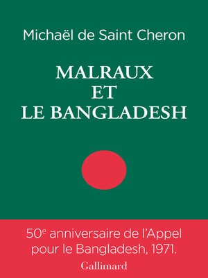 cover image of Malraux et le Bangladesh